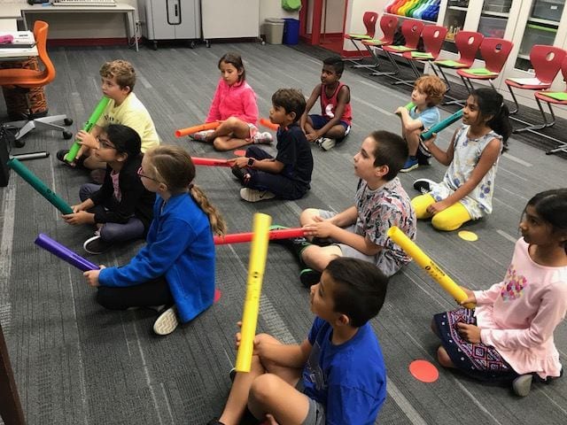 Kids Playing Boomwhackers